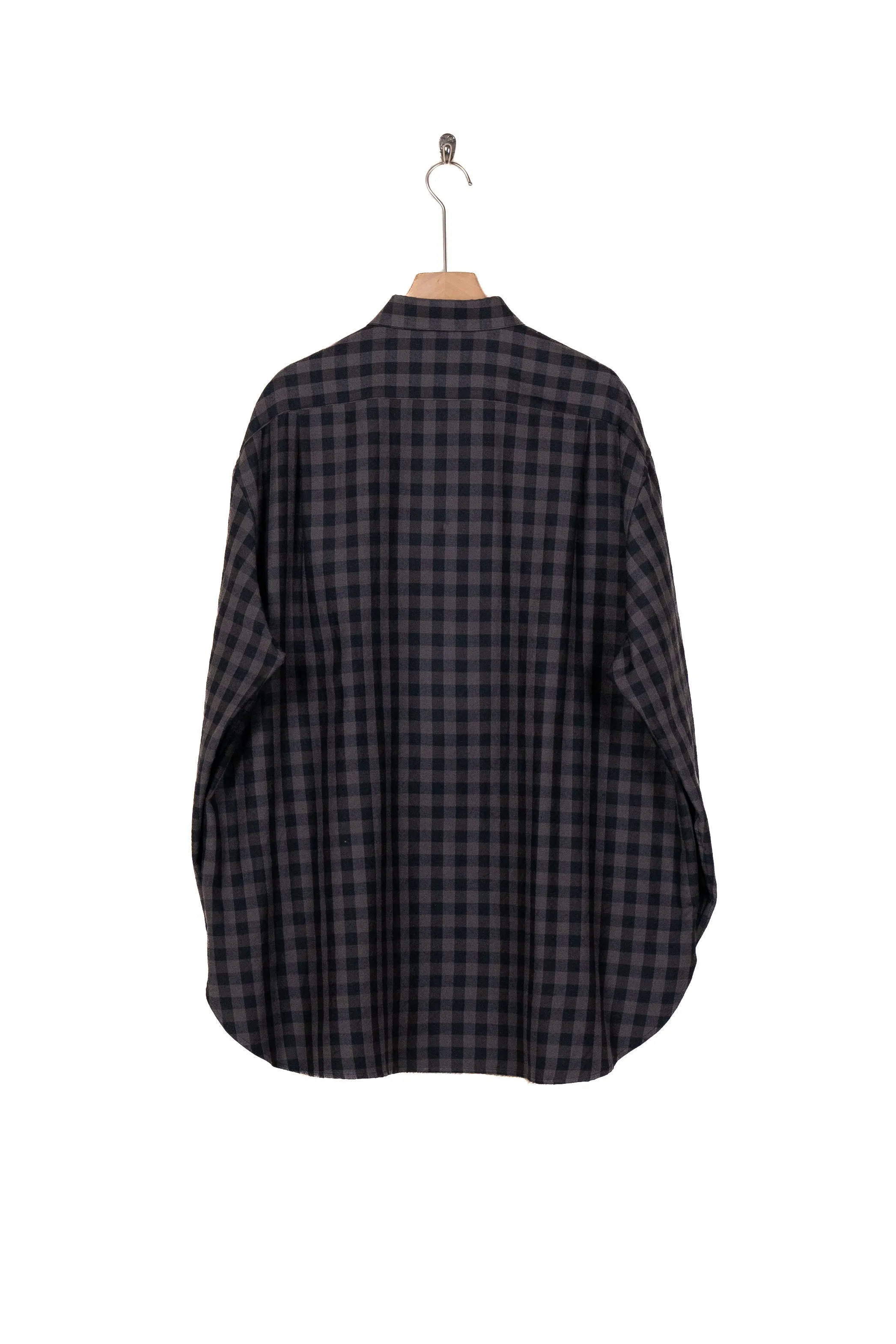 Silk Plaid Wide Shirts