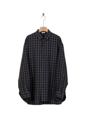 Silk Plaid Wide Shirts