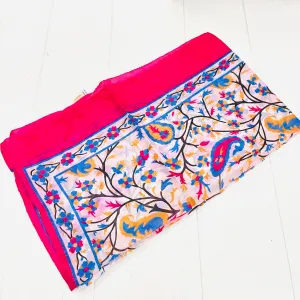 SILK PRINTED SCARF 60X180cm