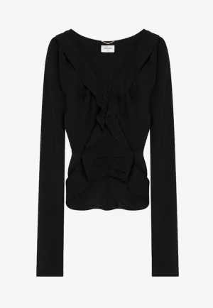 Silk Ruffled Blouse