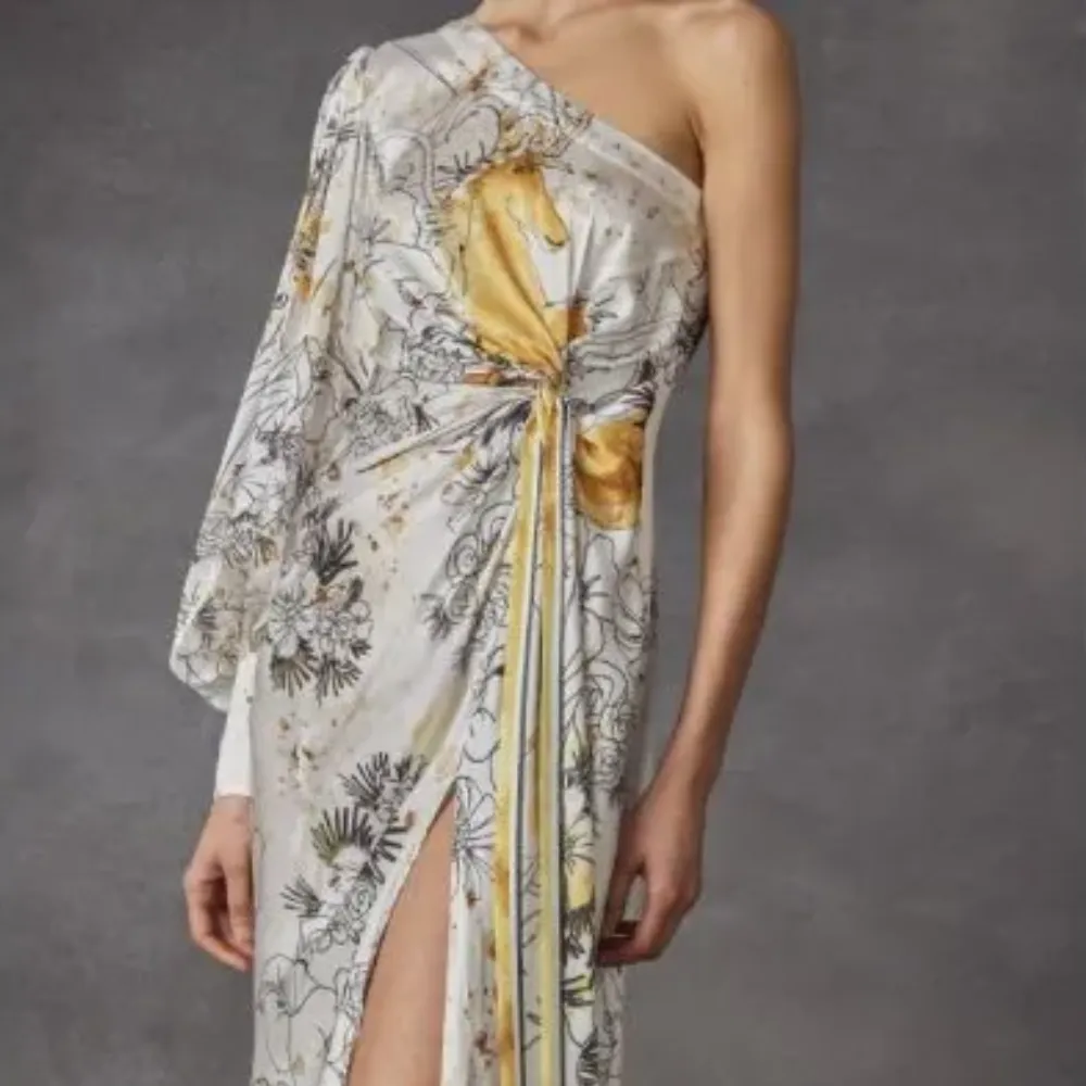 Silk Ruffled Mini Dress
