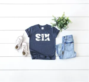 Six Dinosaur Shirt - TREX Shirt - Dinosaur Birthday Shirt - Dinosaur Party - 6th Birthday Shirt - Dinosaur T Shirt -