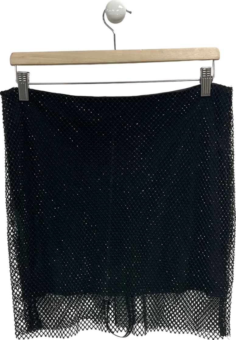 SLA the label Black Romi Dimante Skirt UK M