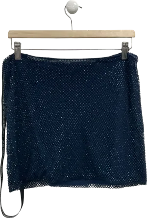 SLA the label Blue Drew Diamante Skirt UK M
