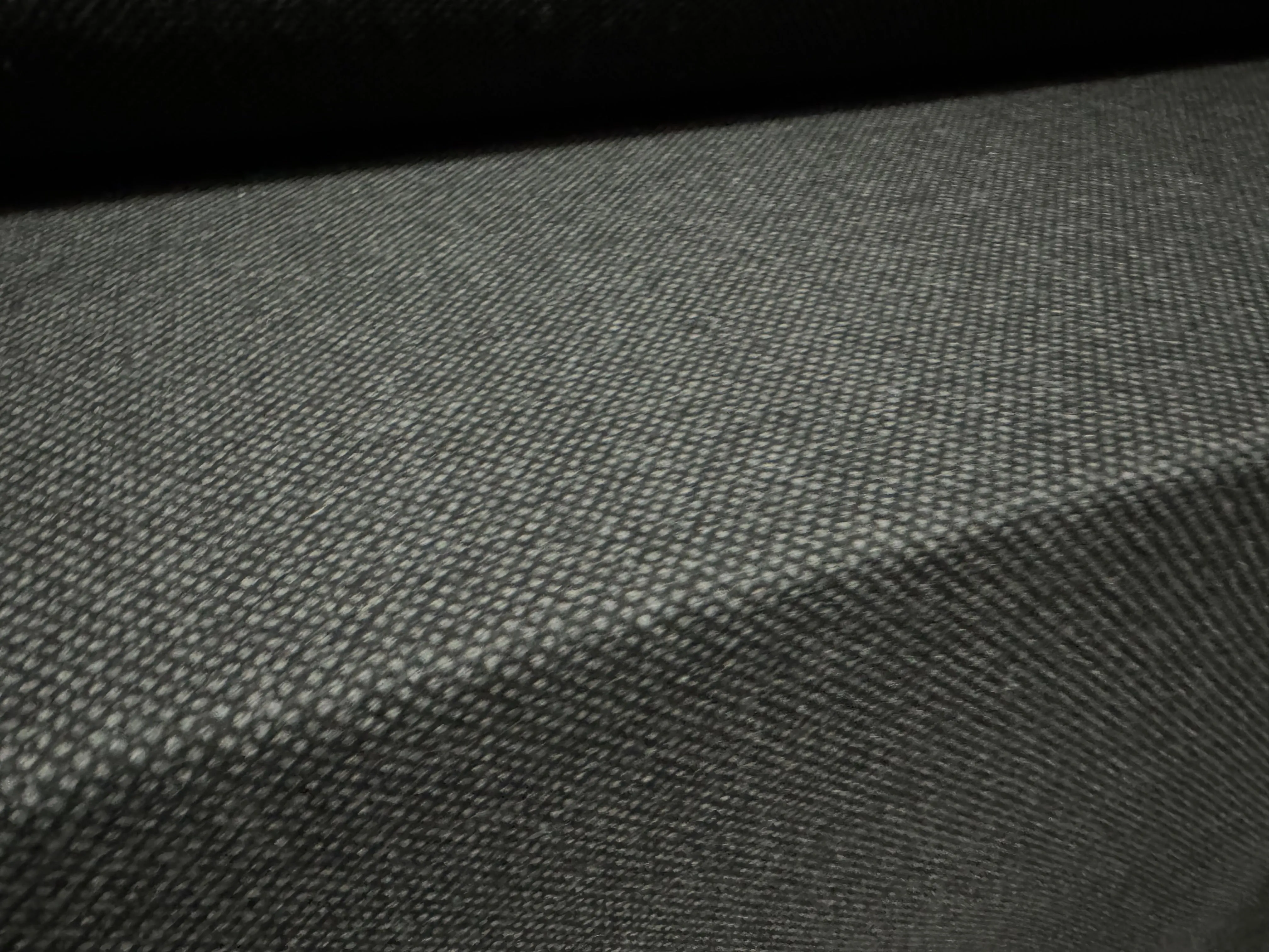 Soft Wool tweed woven fabric, per metre - grey