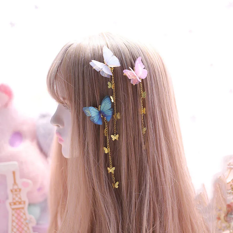 [@sonya_rudskaya] "SHEER TULLE BUTTERFLY" HAIR CLIP N092402