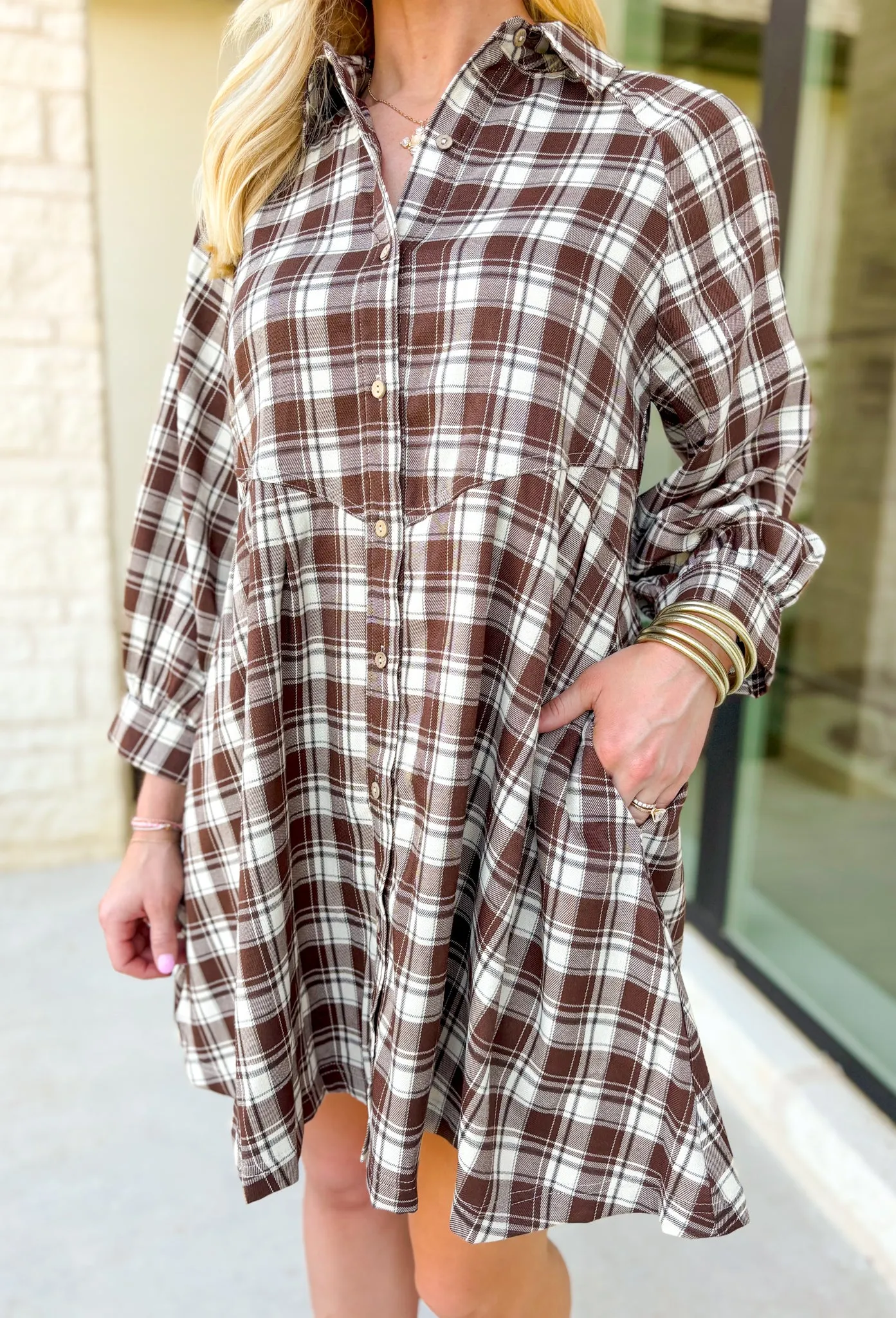 Southern Nights Plaid Dress
