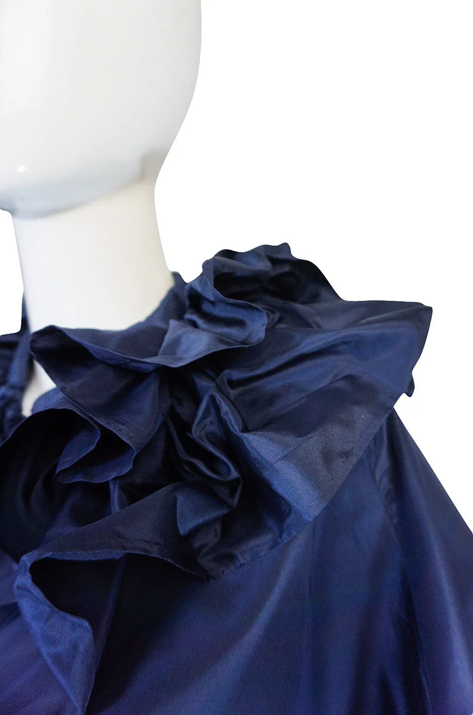 Spectacular 1980s Chanel Silk Tassled Cape and Skirt