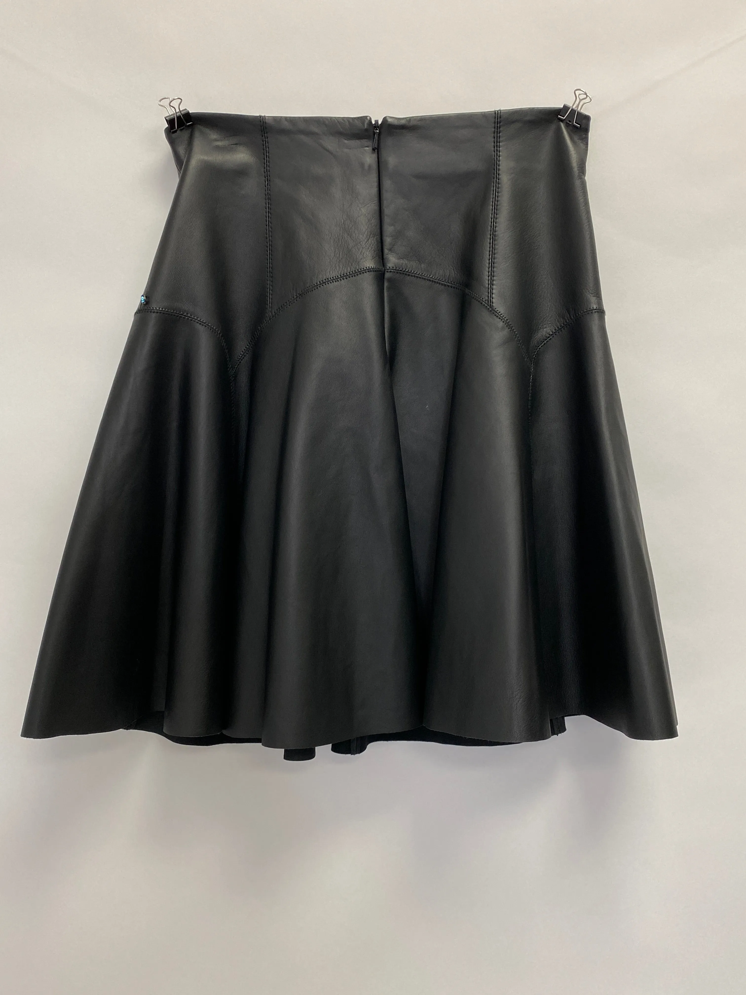 Sprotmax Code Leather Short Flare Skirt