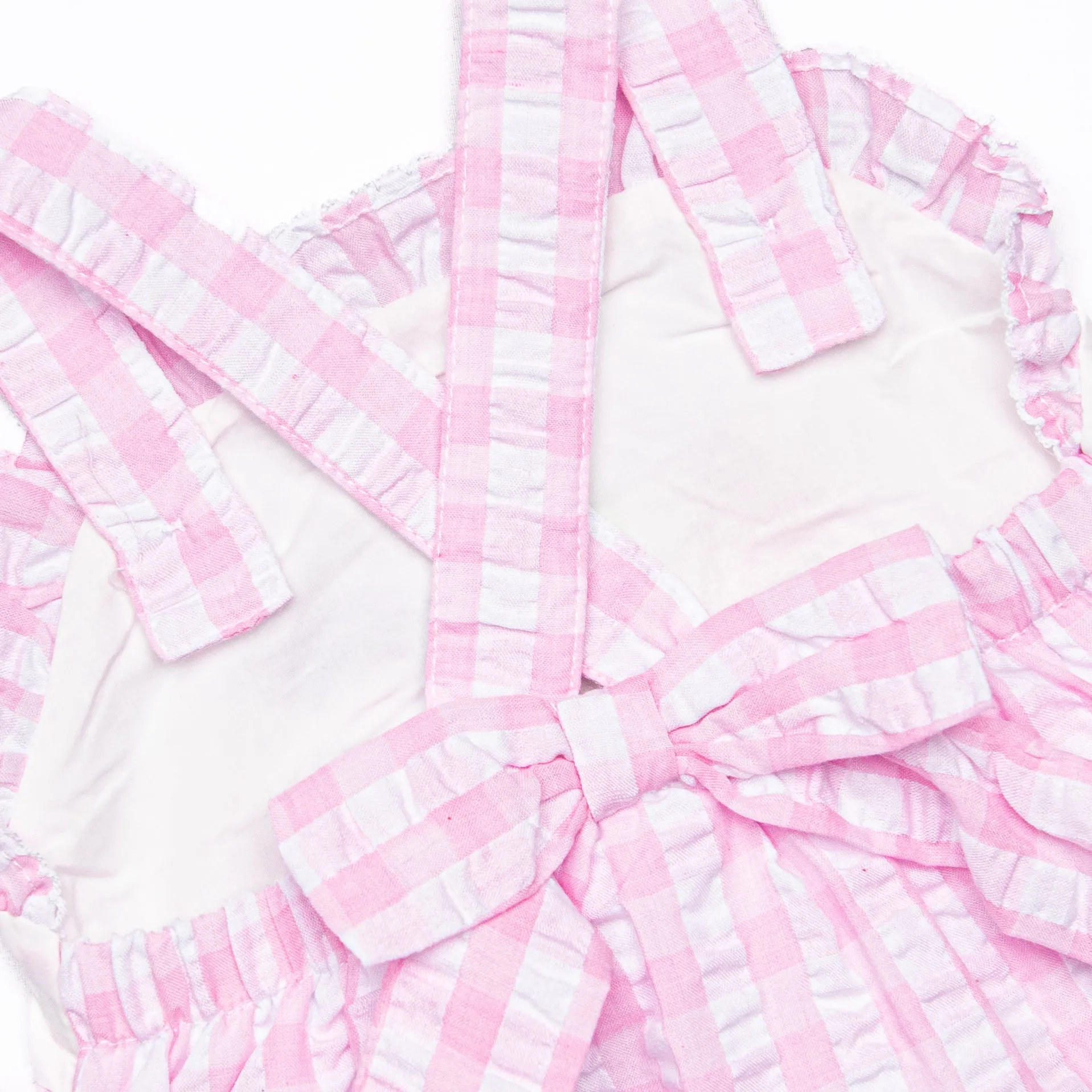 Star Student Applique Ruffle Short Set, Pink