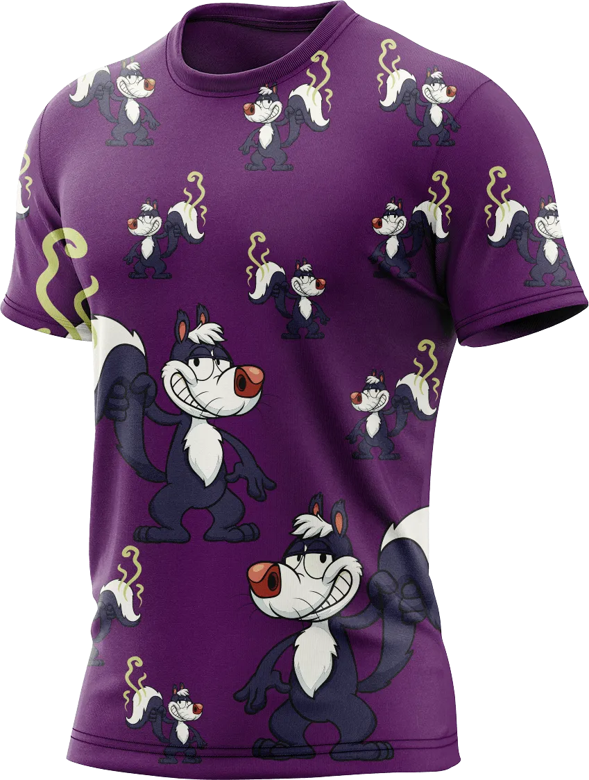 Stinky Skunk Rash Shirt Short Sleeve