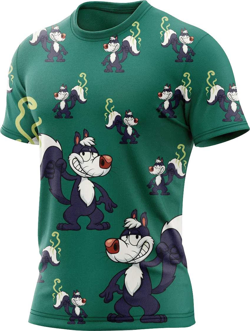 Stinky Skunk Rash Shirt Short Sleeve