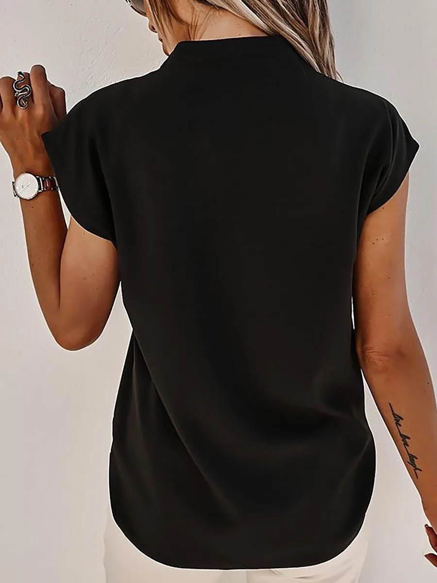 Stunncal Classic Tale V Neck Blouse