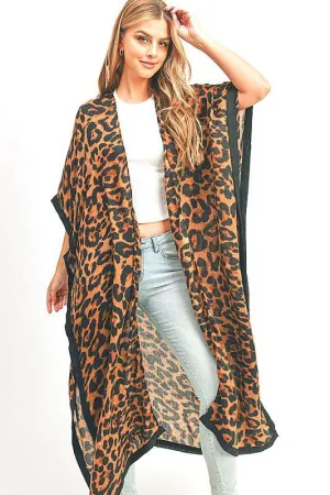 Stylish Cardigans & Kimonos for Women – Leopard Printed Long Kimono