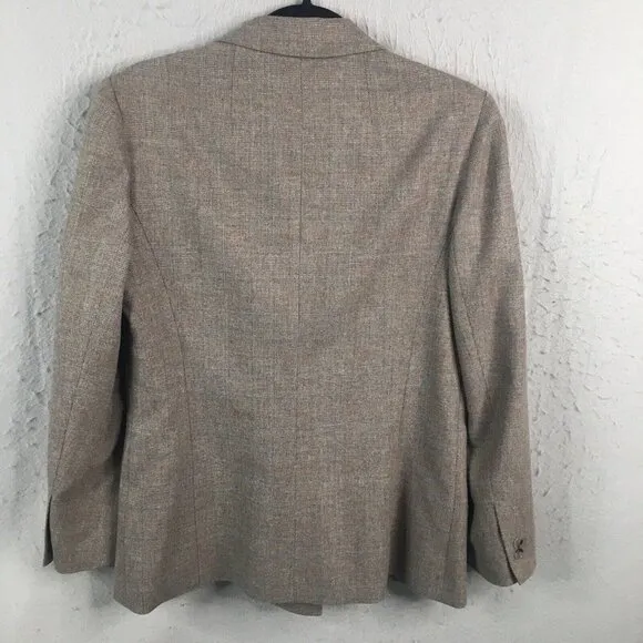 Suits Galore by Jim Baldwin Skirt Suit Womens 10 Gray Glenn Plaid Wool Blend VTG