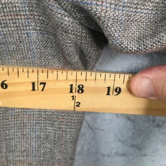 Suits Galore by Jim Baldwin Skirt Suit Womens 10 Gray Glenn Plaid Wool Blend VTG