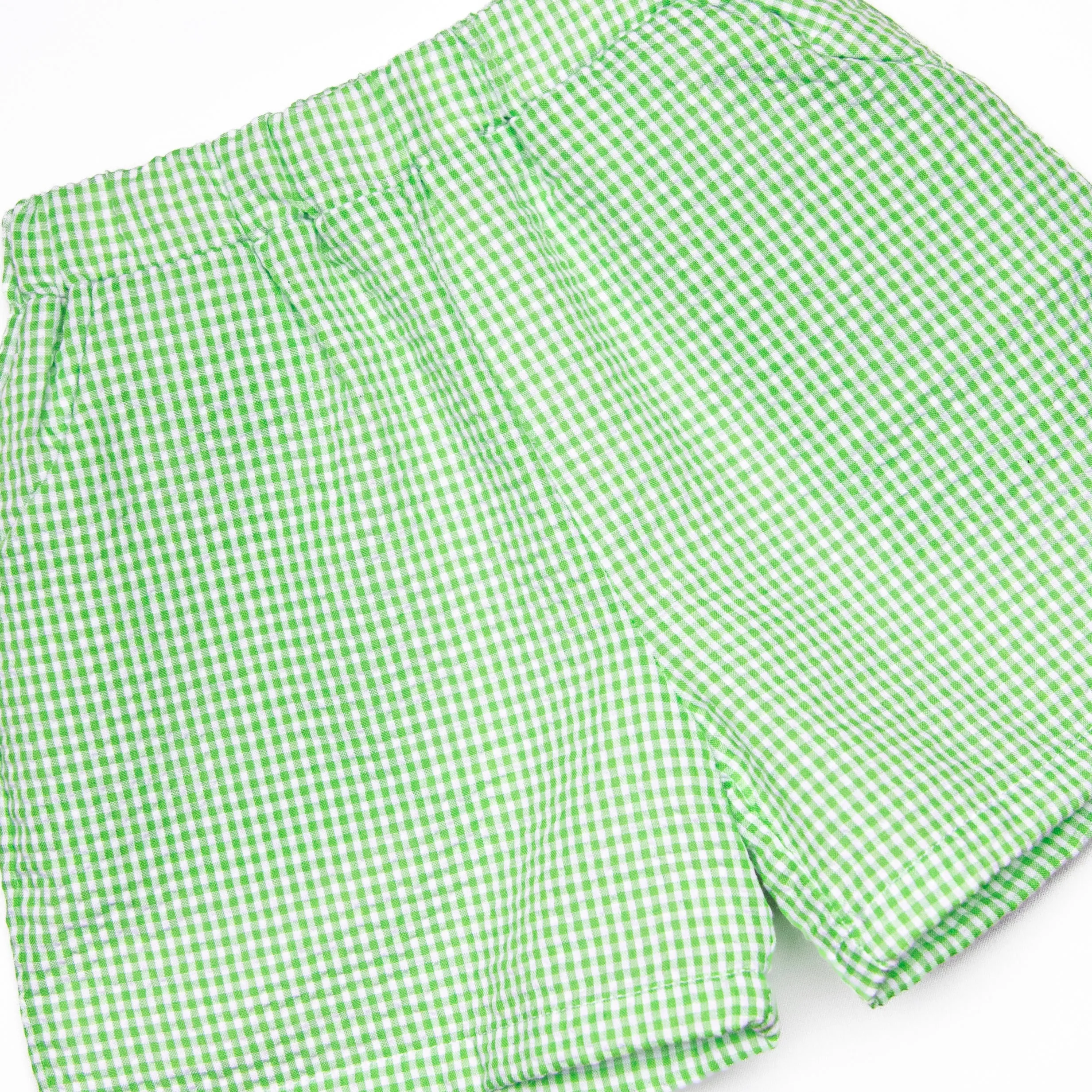 Summer in the Sand Applique Short Set, Green