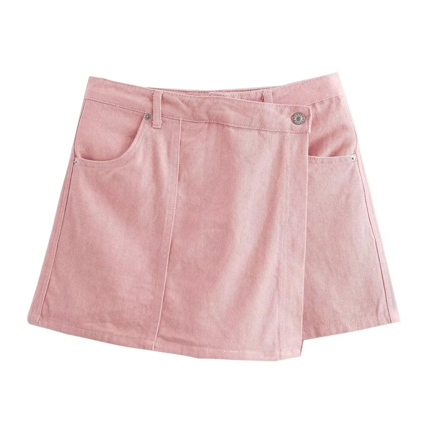 Summer New fashion Women's European And American Style Street Short Lapel Denim Top Skirt Pants Casual Design Sense Suit