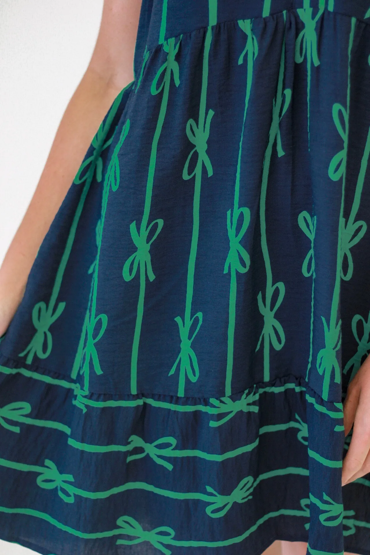 Summer Sweetness A-Line Dress in Navy