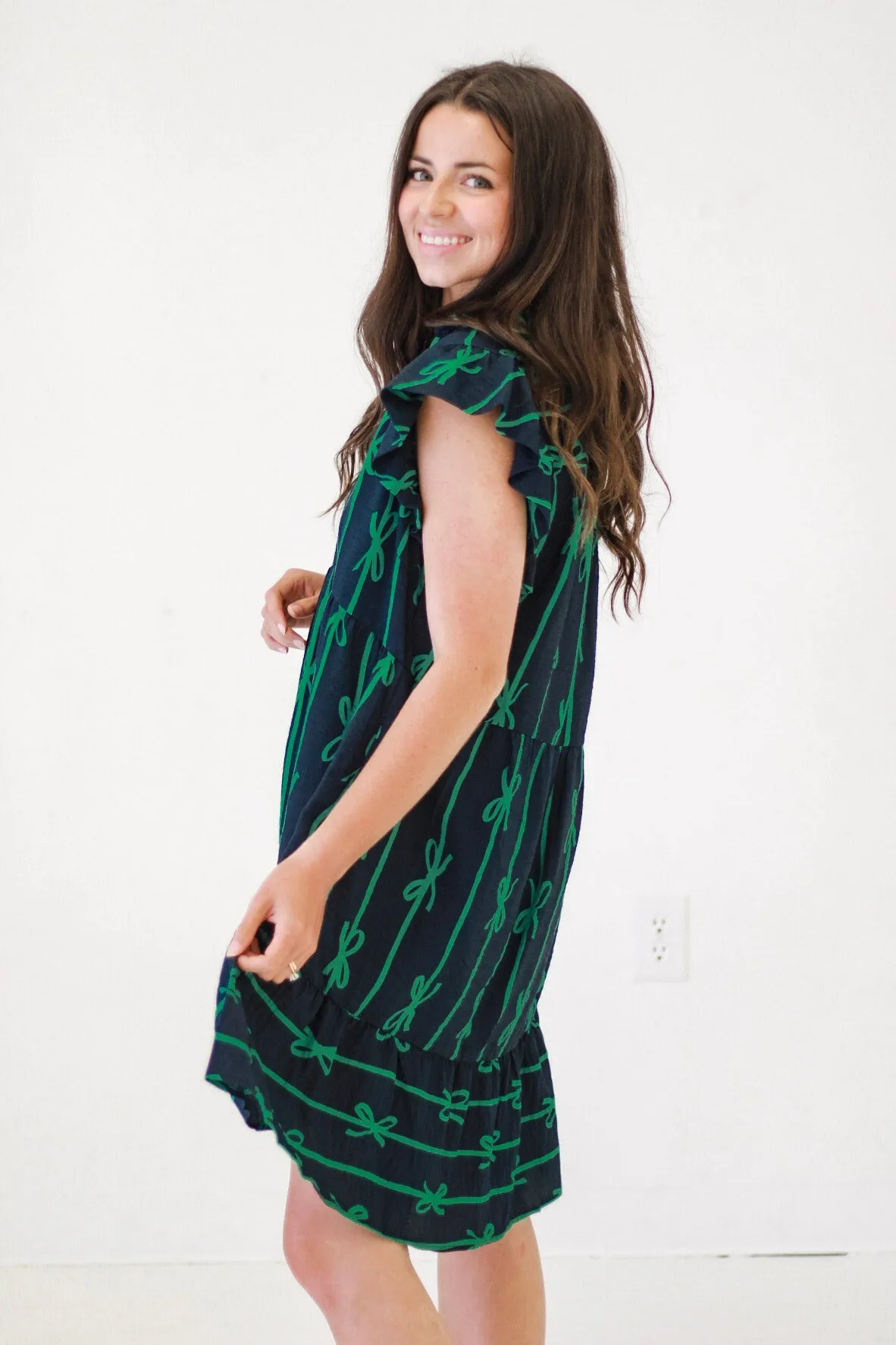 Summer Sweetness A-Line Dress in Navy
