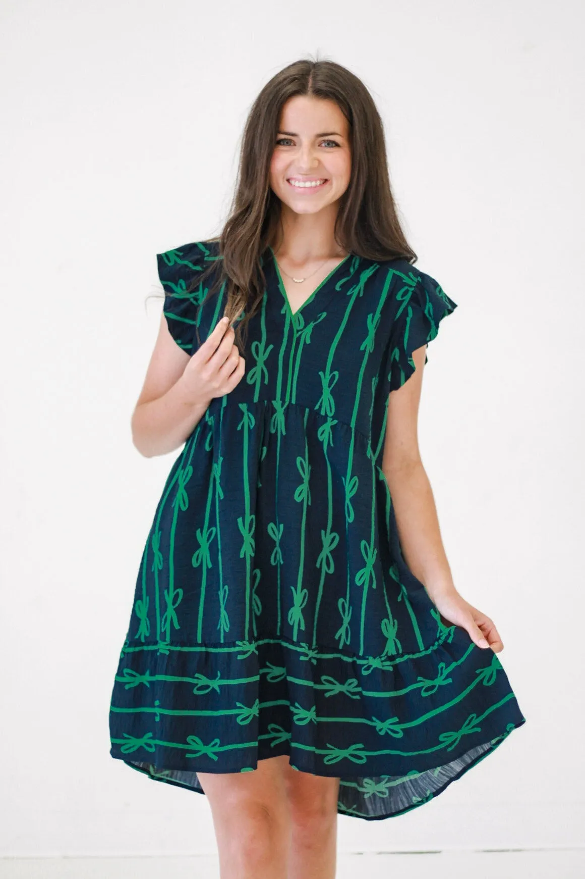 Summer Sweetness A-Line Dress in Navy