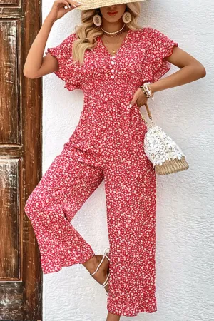 Sunday Brunchin' Ruffled Jumpsuit