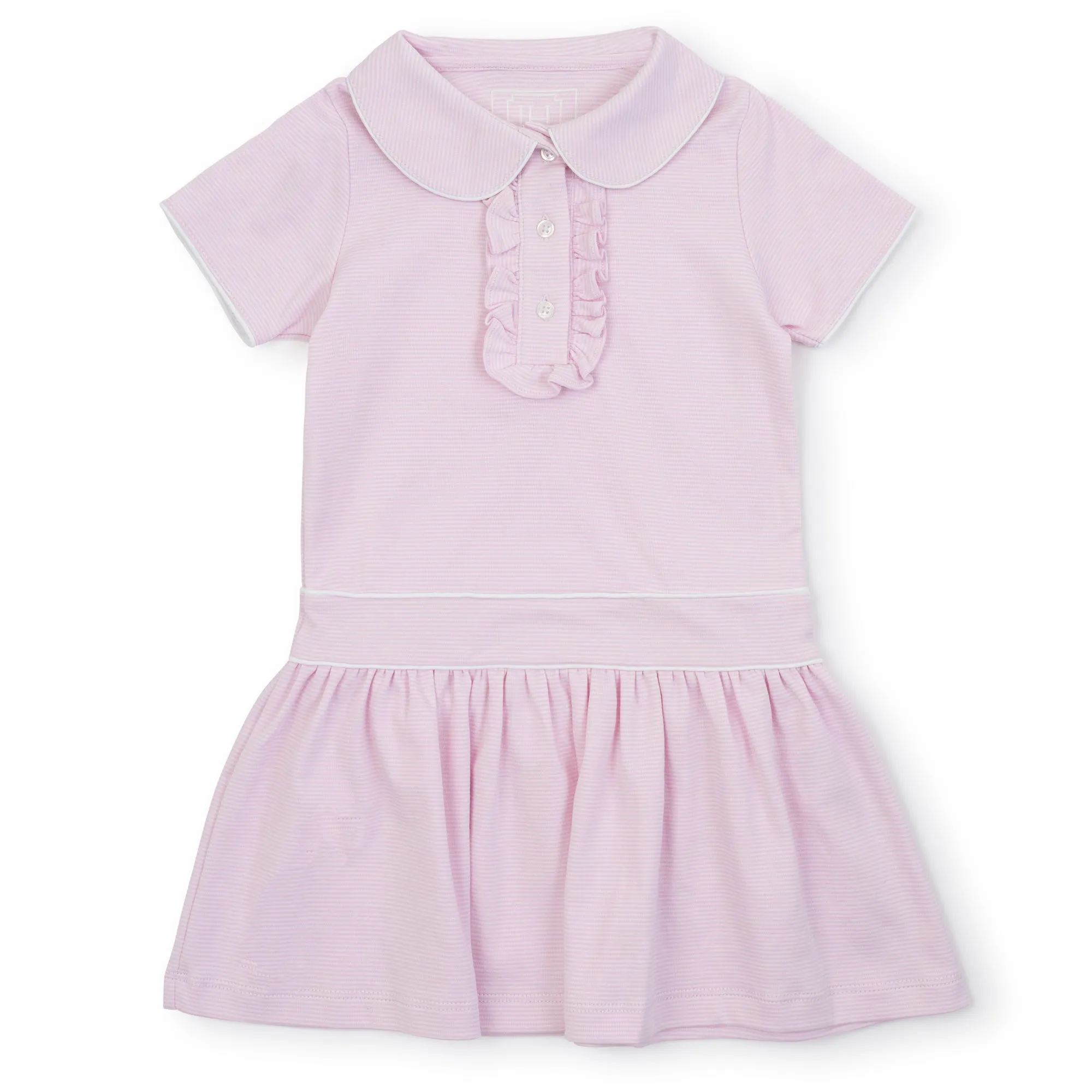 Sydney Girls' Dress - Pink Stripes