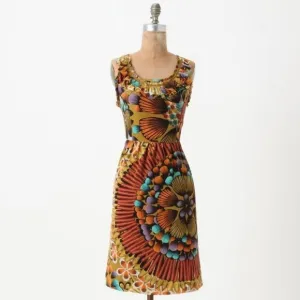 Sz 2 Edme &amp; Esyllte Lappula Silk Dress from Anthropologie