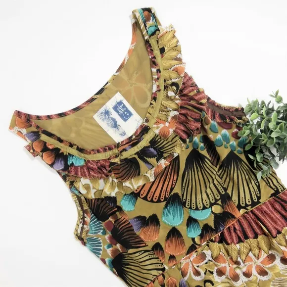 Sz 2 Edme &amp; Esyllte Lappula Silk Dress from Anthropologie