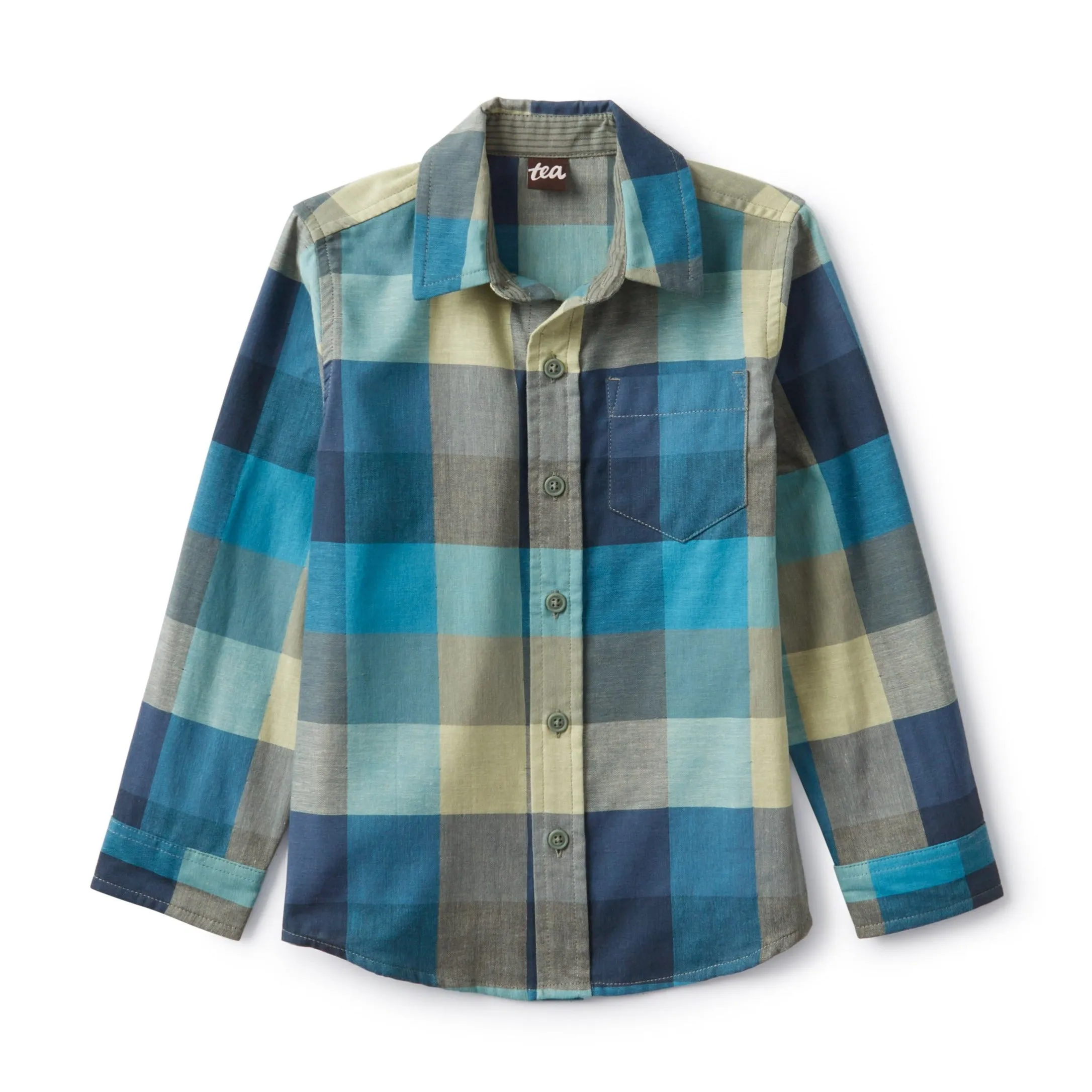 Tea Collection Gothenburg Plaid Button Up Shirt - Size 4