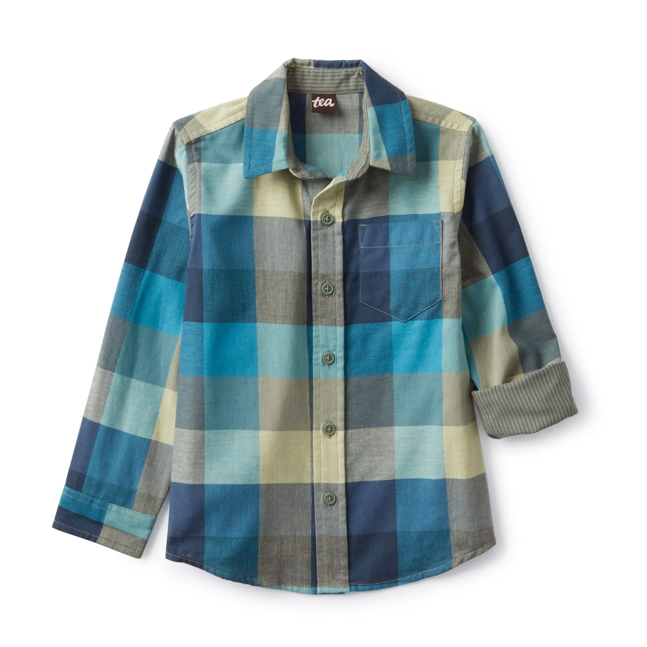 Tea Collection Gothenburg Plaid Button Up Shirt - Size 4