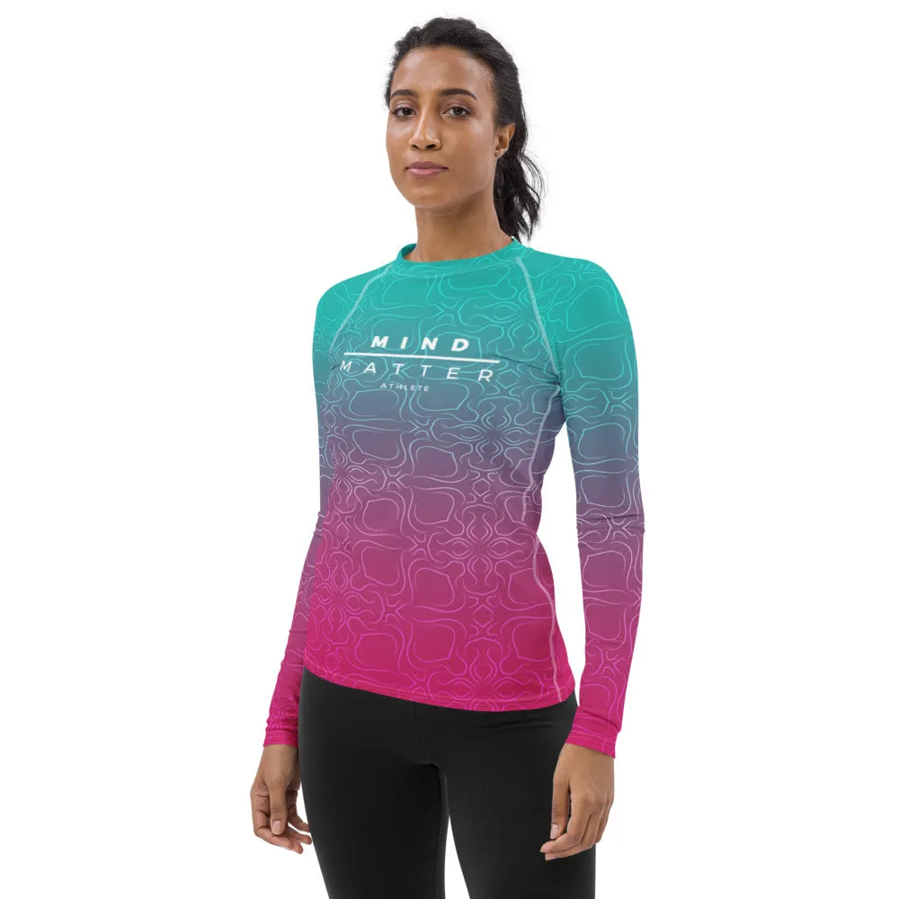 Teal & Pink MM- Women's Performance Long Sleeve