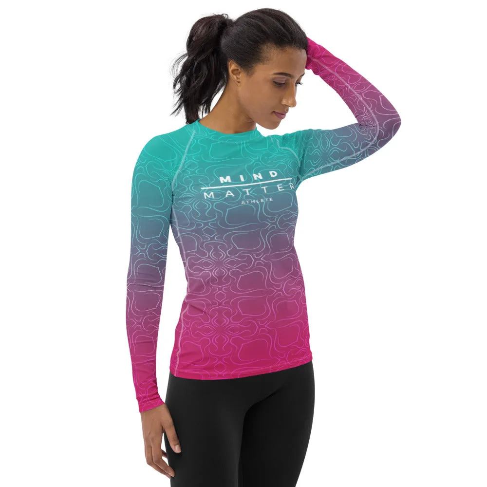 Teal & Pink MM- Women's Performance Long Sleeve