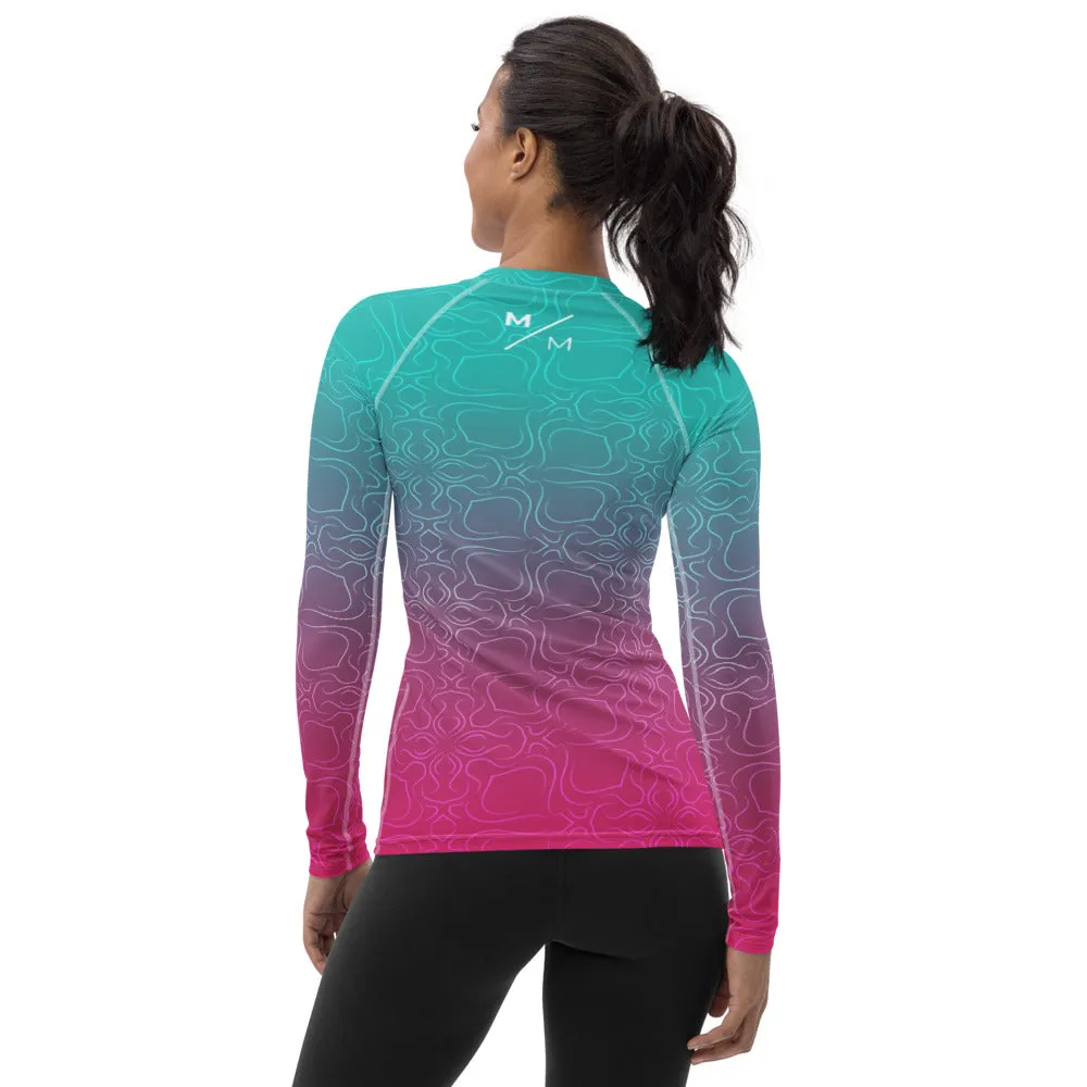 Teal & Pink MM- Women's Performance Long Sleeve
