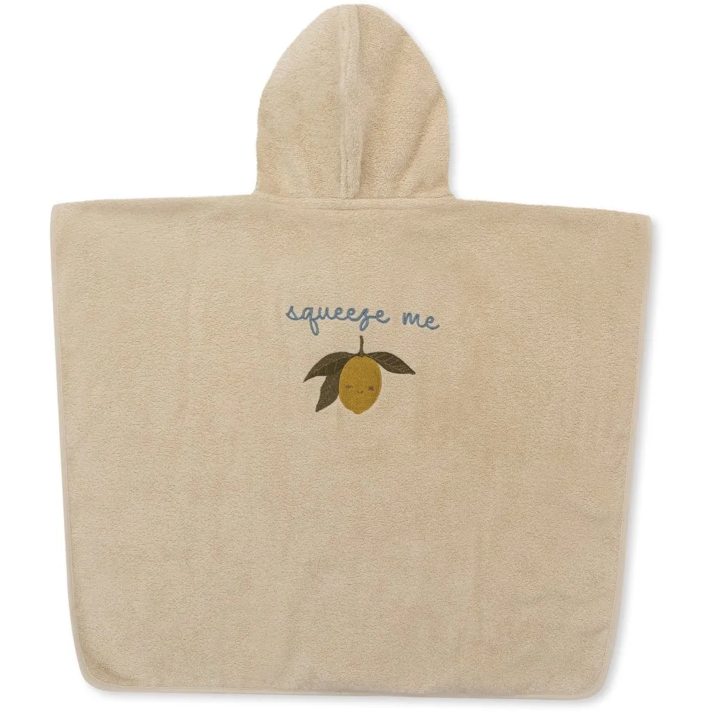 Terry Poncho Embroidery - Handtuchponcho Bestickt aus 100% Bio Baumwolle