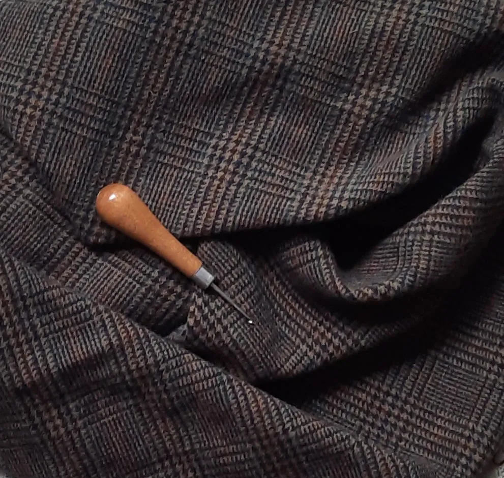 Textured Wool Fabric "Jewel Plaid"