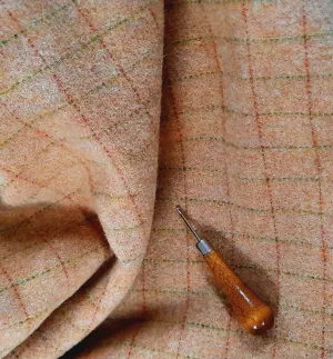 Textured Wool Fabric "Peachy Keen"