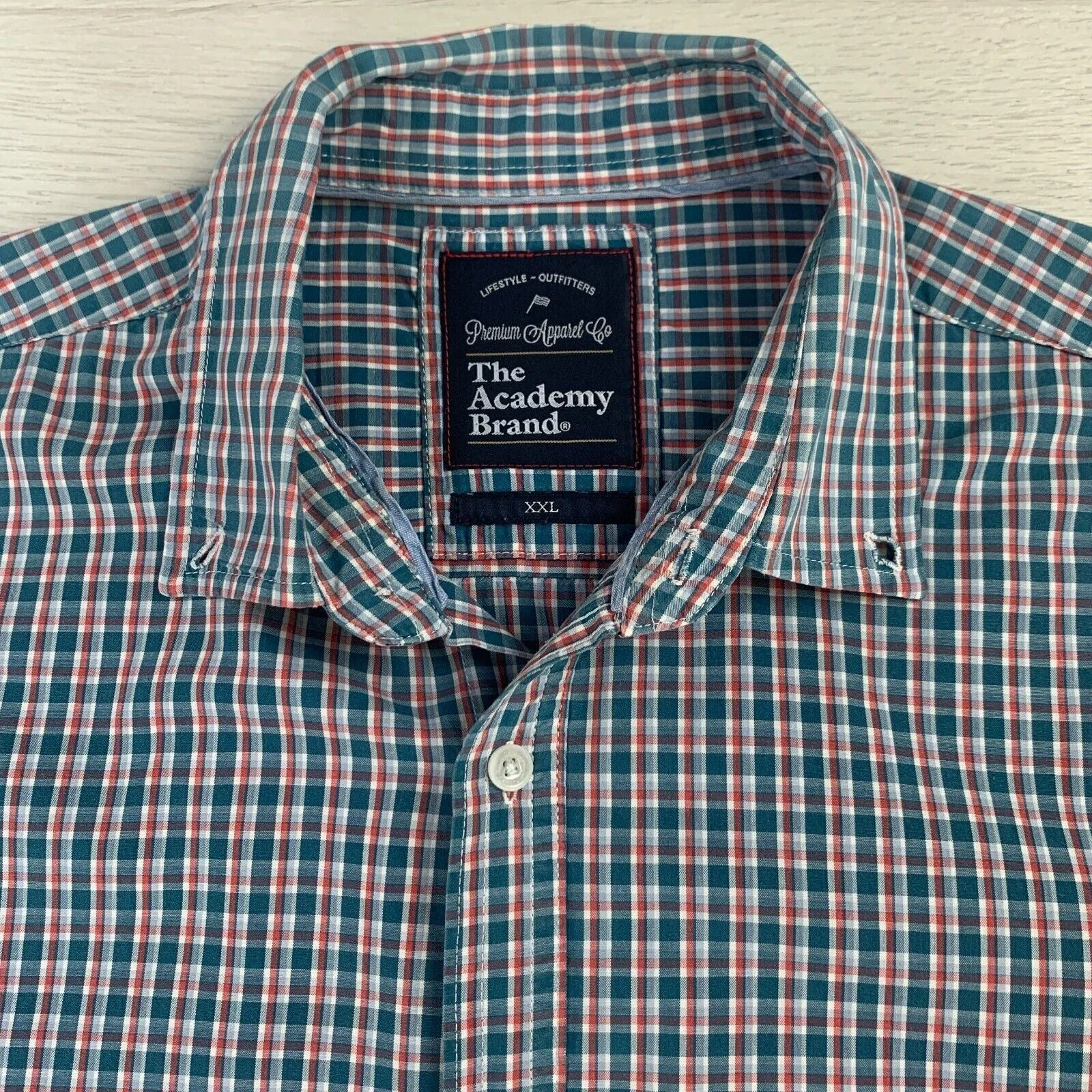 The Academy Brand Mens Long Sleeve Button Up Shirt Size 2XL