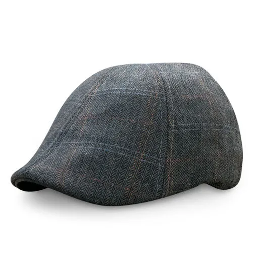 The Bourbon Boston Scally Cap - Smoke & Peat Plaid