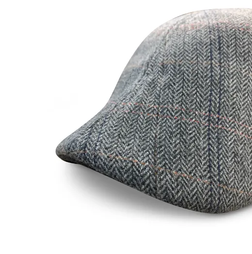 The Bourbon Boston Scally Cap - Steel Oak Plaid