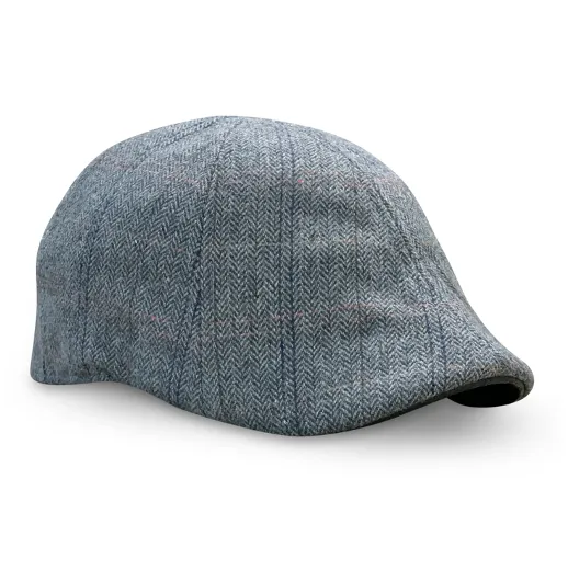 The Bourbon Boston Scally Cap - Steel Oak Plaid