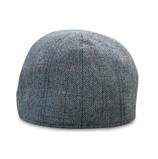 The Bourbon Boston Scally Cap - Steel Oak Plaid