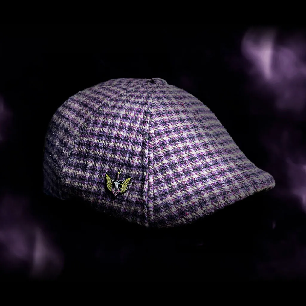 The Braveheart Boston Scally Cap - Thistle and Grey