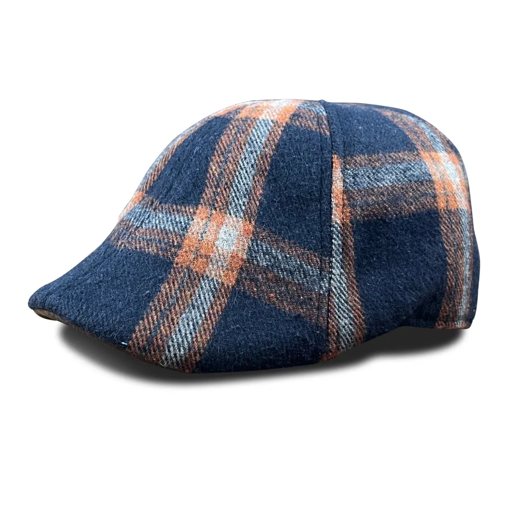 The Brawn Boston Scally Cap - Blue Plaid