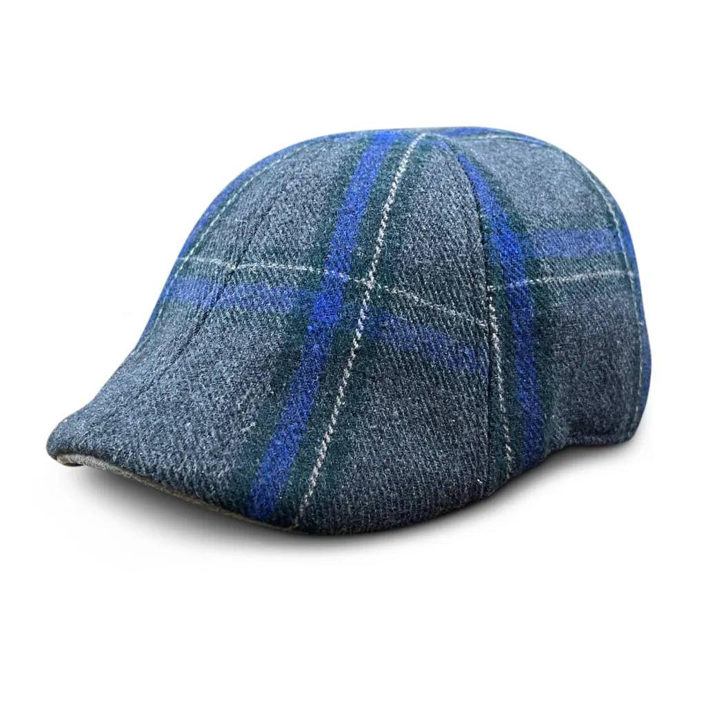 The Brawn Boston Scally Cap - Grey Plaid
