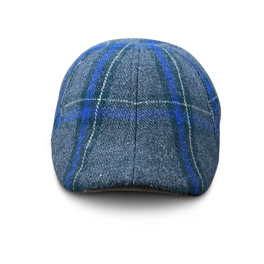 The Brawn Boston Scally Cap - Grey Plaid