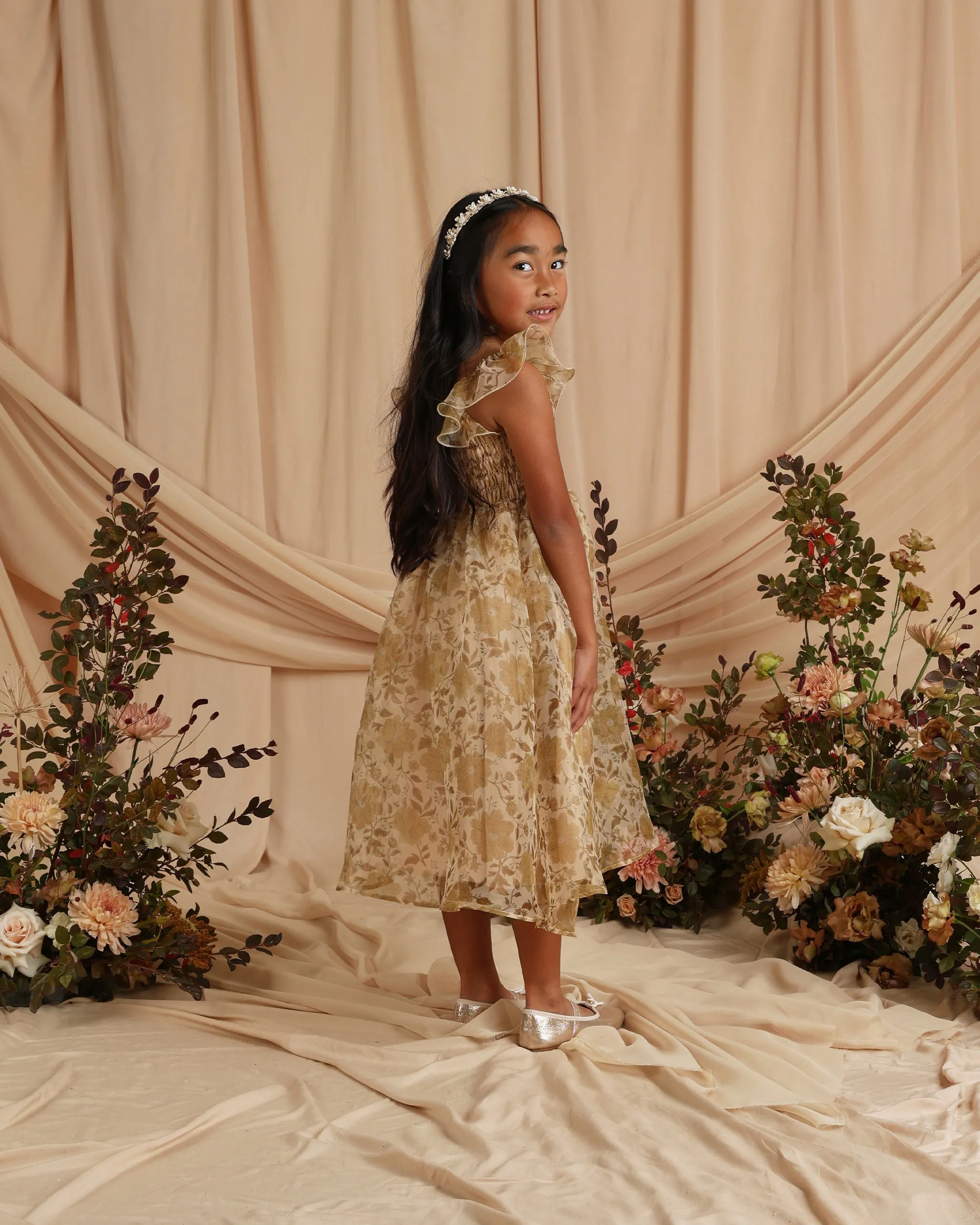 The Dolly Dress by Noralee - Golden Garden - KIDS