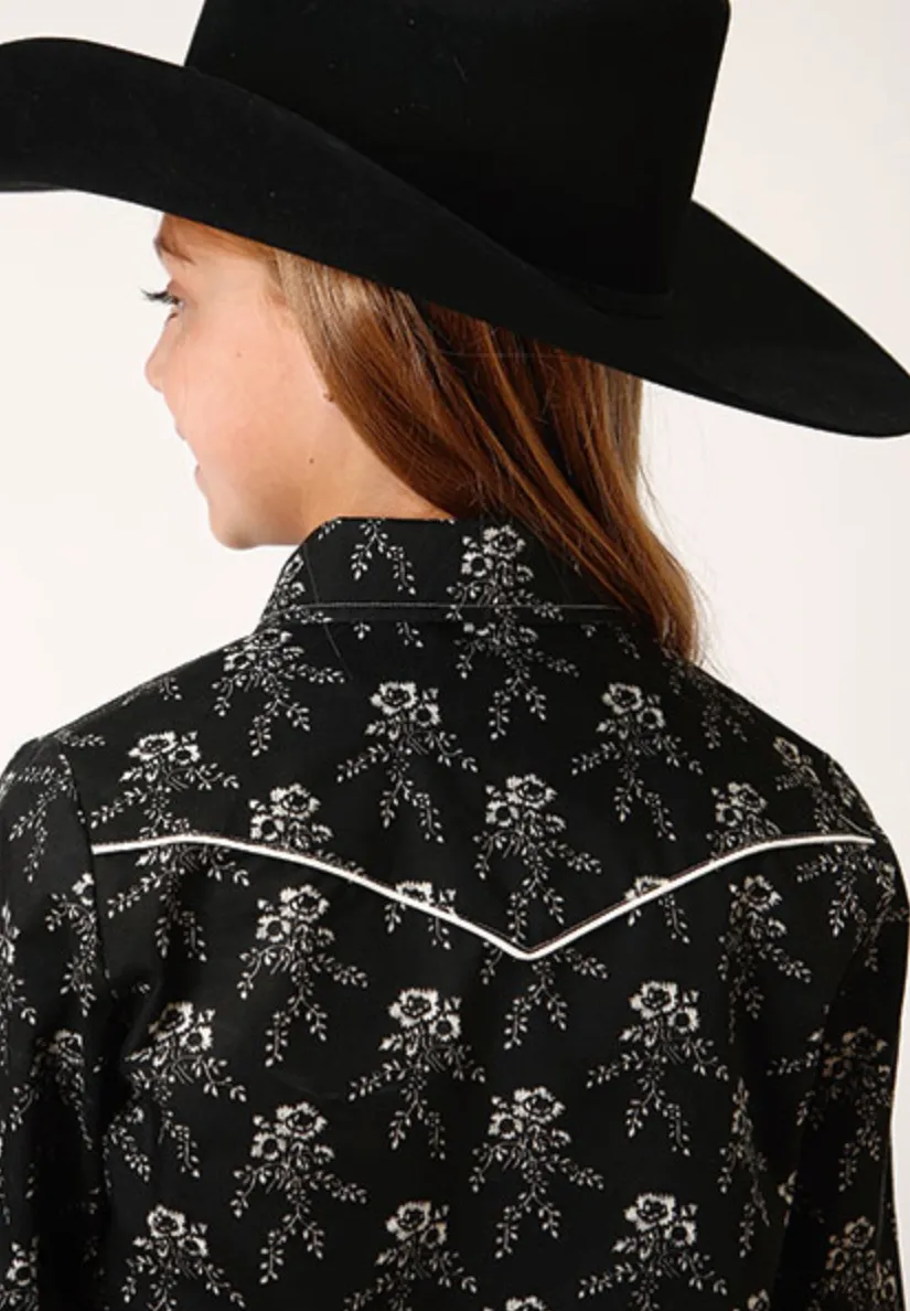 The Floral Long Sleeve Snap *Girls*