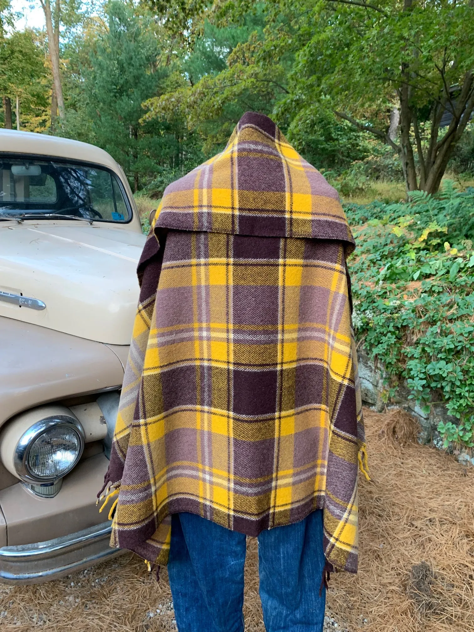 The Highlands Foundry Wool Blanket Poncho