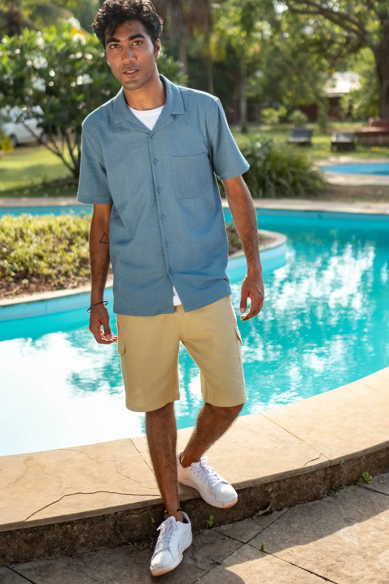 The Seersucker Notched Shirt